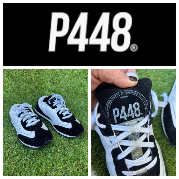 P448 S23 Audry Lace Up‎ Sneakers in Tofu Sz 38/8.5 - Picture 1 of 15